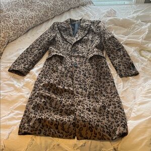 Leopard Print Women's Coat